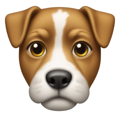 Dog shaped to a questonmark sticker