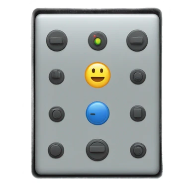 control panel of the train sticker