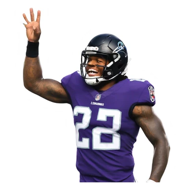 Lamar Jackson high fiving Derrick Henry sticker