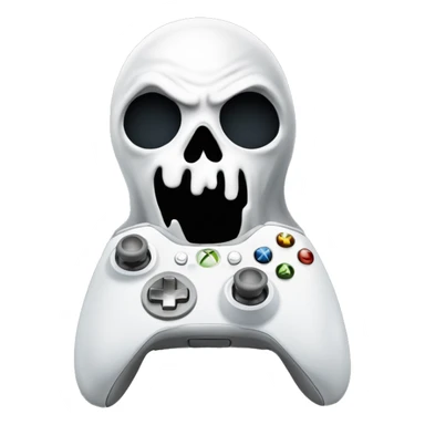 Ghost from call of duty with an Xbox controller  sticker