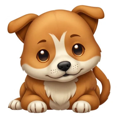 Un perro de raza alano atigrado canela durmiendo sticker