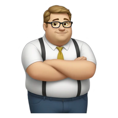 fat nerd sticker