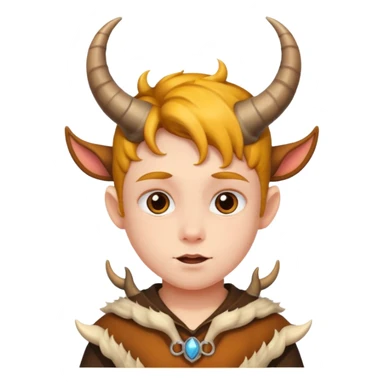 Niño con cuernos  sticker