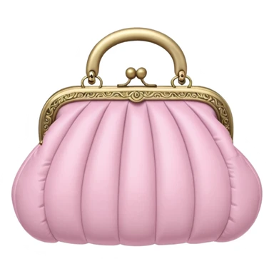 vintage rococo pale pink inflatable puffy pruse sticker