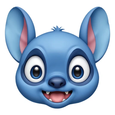 Stitch from Lilo and Stitch, surprised expression sticker