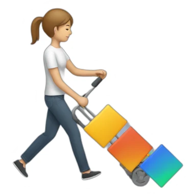 ux designer dragging rectangles sticker