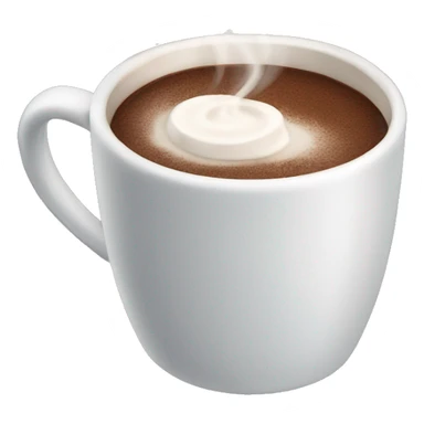 A winter cup of hot chocolate. sticker