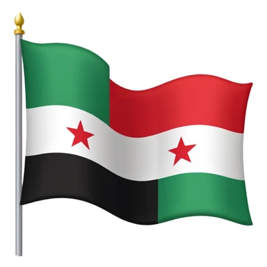 ba'athist syria flag sticker