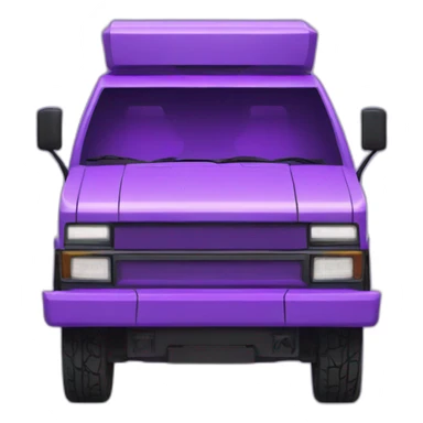 cybertruck in violet sticker