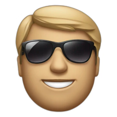 ultra realistic video editor with sunglasses sticker