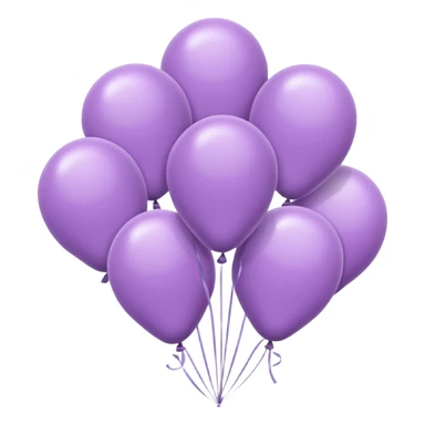 Lilac Baloons 4K sticker