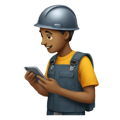 a young guy engineer repairing iPhones sticker