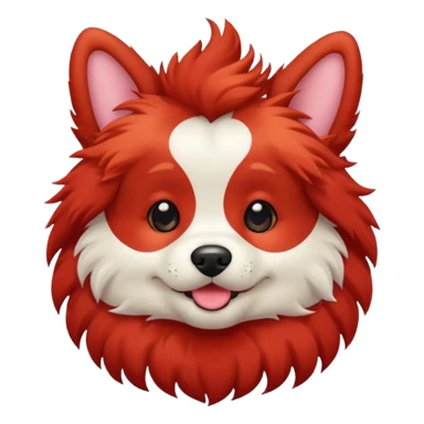 puppy dog red sticker