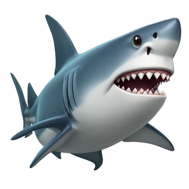 shark with crown sticker