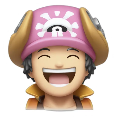 happy chopper from one piece sticker