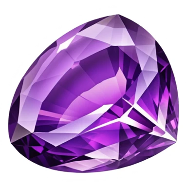 crystal purple gem sticker