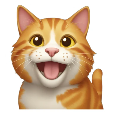 Happy Ginger cat  sticker