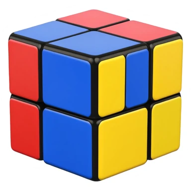 a 3×3 rubik's cube sticker