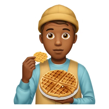 tyler the creator holding waffle sticker