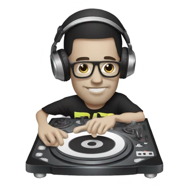 DJ turntable sticker