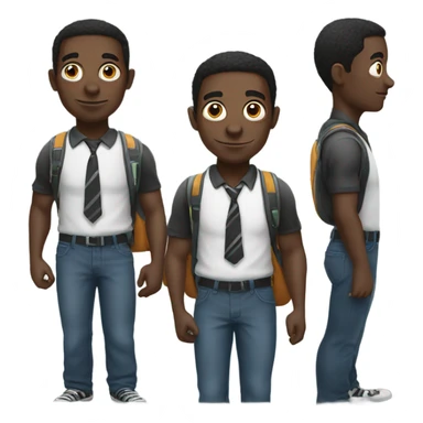 black spiderman go to school  sticker