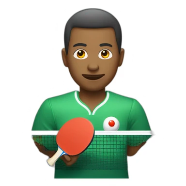 personne metisse ping pong sticker