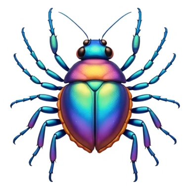 a smiling bug sticker