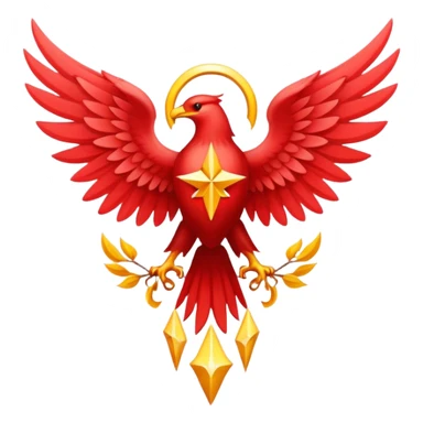 seraphim's emblem light red sticker