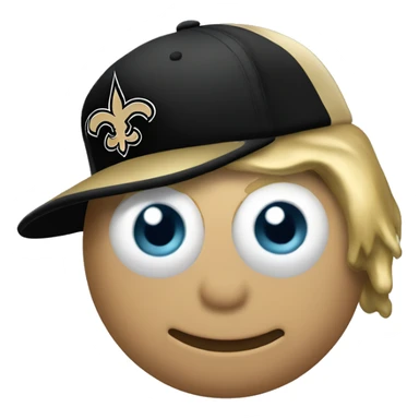 New Orleans saints baseball hat sticker