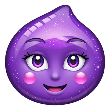 flecha para direita com glitter e roxa sticker