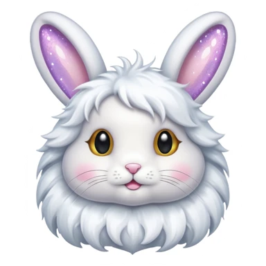Fairy glitter bunny  sticker