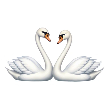 Two swans  sticker