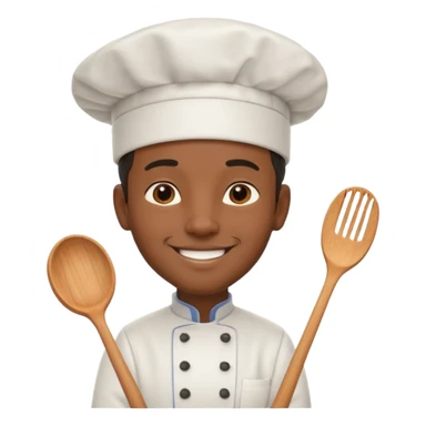 black man chef sticker
