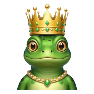 frog in royal outfit sticker