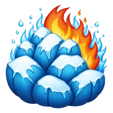 hot and cold contrast sticker