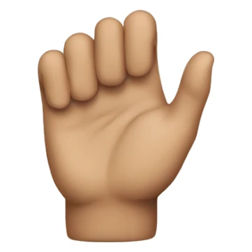 drawing an X with one's hand sticker