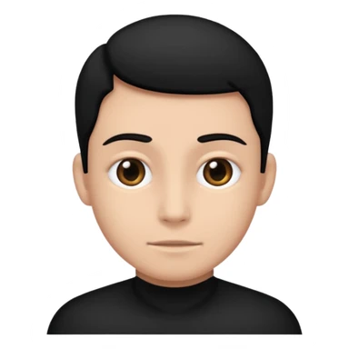 Make him pitch black sticker