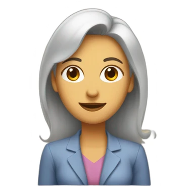 una mujer hablando de negocios con otro hombre sticker