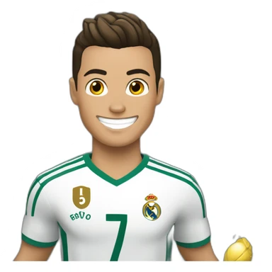 Cristiano Ronaldo qui fait la célébration siuuuu sticker