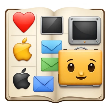 mac os mixed papers, wall paints, videos skeuomorphic sticker