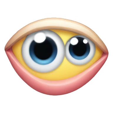 eye roll with tongue out sticker