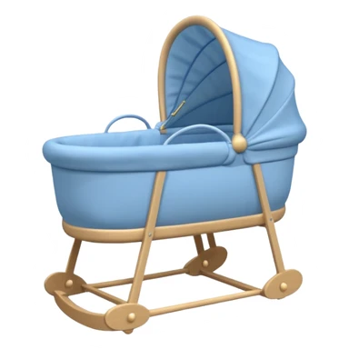blue baby bassinet sticker