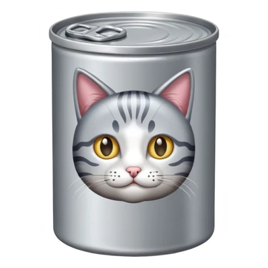 create a can of catfood, remove the cat just the plain can emoji sticker
