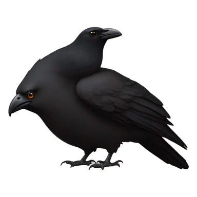 Crow and a hog sticker