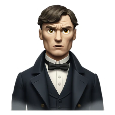 Angry Tommy Shelby sticker