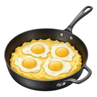 scrambled egg pan sticker