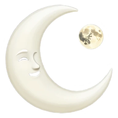Genarate me a emoji of Dark mode moon in  sticker