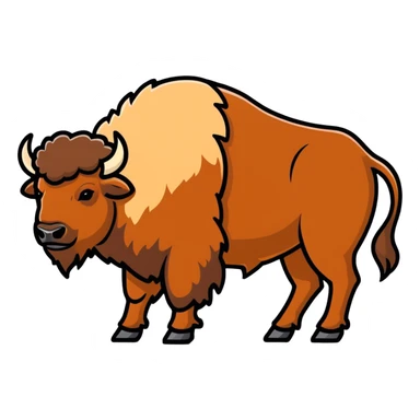 Bison sticker