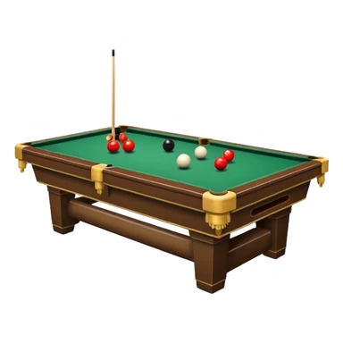 Snooker table sticker
