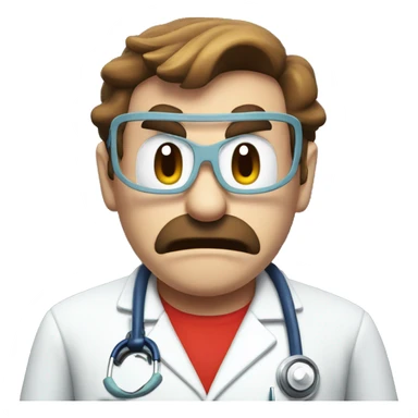 angry doctor mario sticker